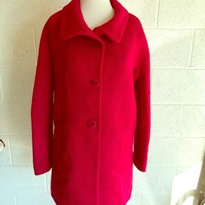 Talbots Cranberry peacoat